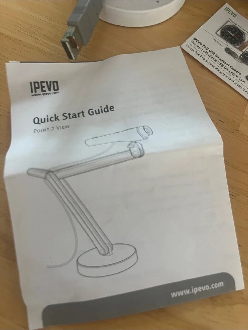 IPEVO Flexible Document Camera - Silver & Black
